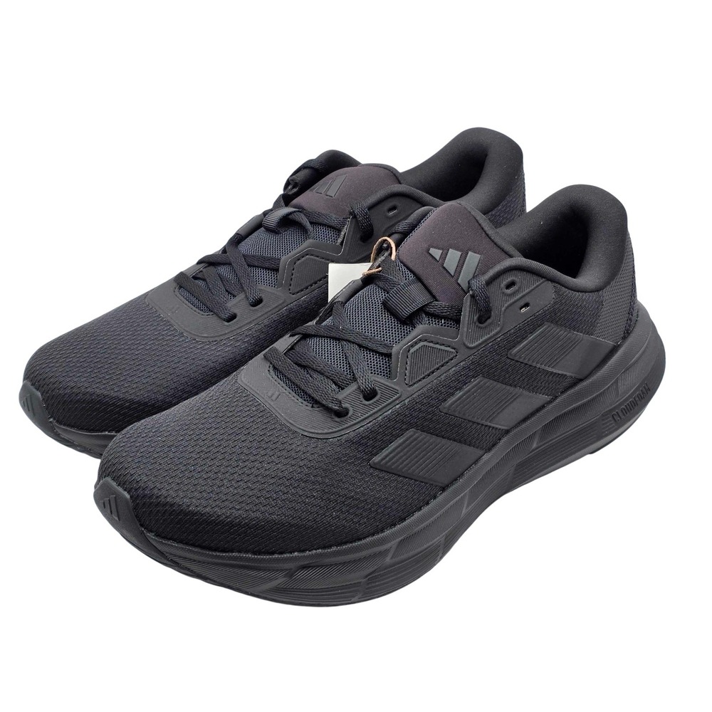 Adidas Galaxy 7 Running Shoes Men's Size 10.5 Triple Black Cloudfoam NWT ID8757‎